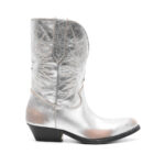 Golden Goose Metallic-leather Western Boots