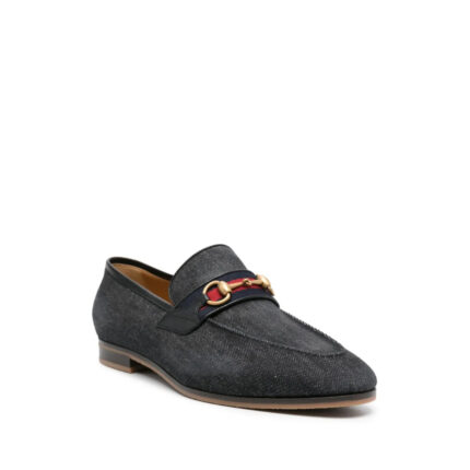 Gucci Horsebit Denim Loafers