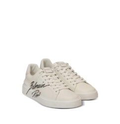 Balmain B-court Paris Leather Sneakers