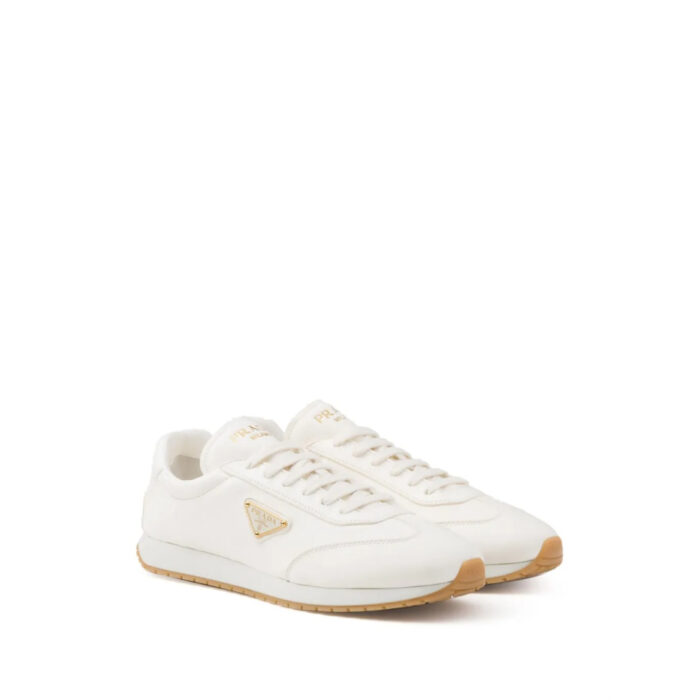 Prada Triangle-logo Leather Sneakers