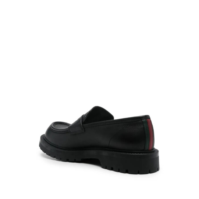 Gucci Web-stripe Trim Loafers