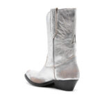 Golden Goose Metallic-leather Western Boots