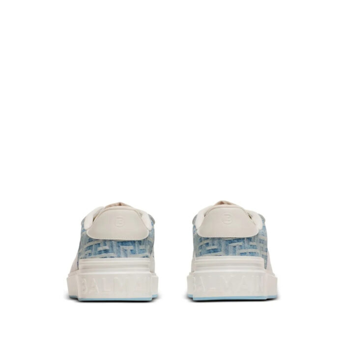 Balmain B-Court Denim Panelled Sneakers