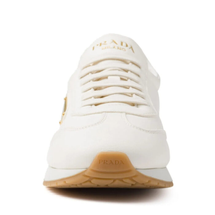 Prada Triangle-logo Leather Sneakers