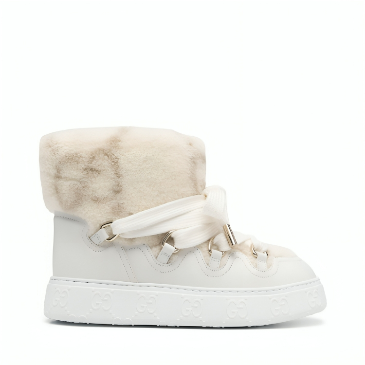 Gucci faux-shearling ankle boots