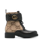 Gucci GG-canvas logo-plaque ankle boots