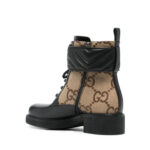 Gucci GG-canvas logo-plaque ankle boots