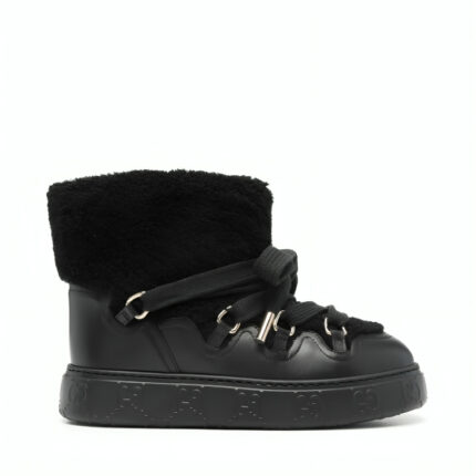 Gucci faux-shearling ankle boots