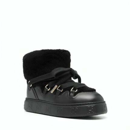 Gucci faux-shearling ankle boots