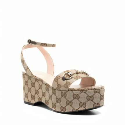 Gucci 75mm Horsebit Flatform Sandals