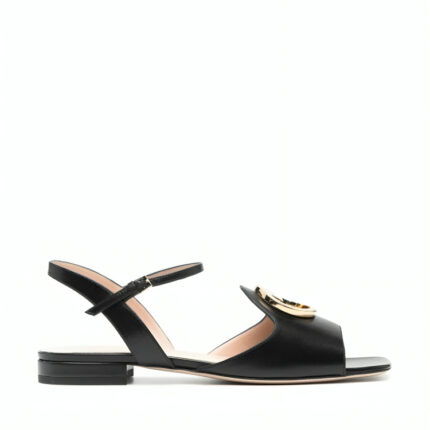 Gucci Interlocking G-logo Leather Sandals